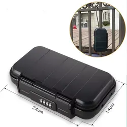 Waterproof Anti-theft Anti-theft Lock Box Lockable Travel Safety Waterproof Drying Box Protection with Steel Shackle Safe