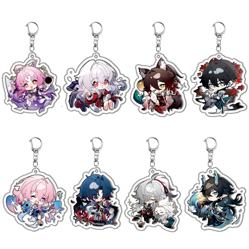 

Game Honkai Star Rail Acrylic Keychain Imbibitor Lunae Kafka Bronya Luocha Pela Robin Cosplay Bag Pendant Accessories Fans Gifts