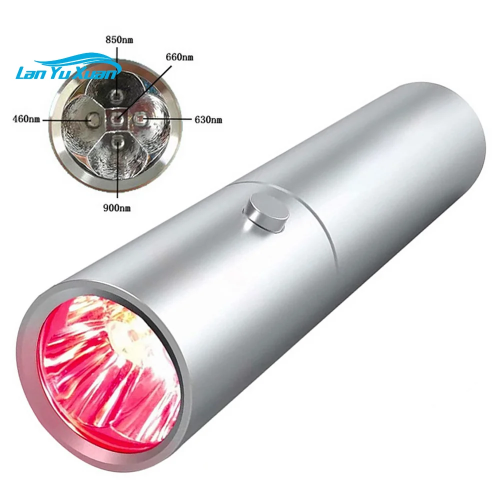 Deep Penetrate Lamp Medical Device Infrared Therapy Torch 460nm 630nm 660nm 850nm 900nm 5LED Red Led  Pen Light Flashlight