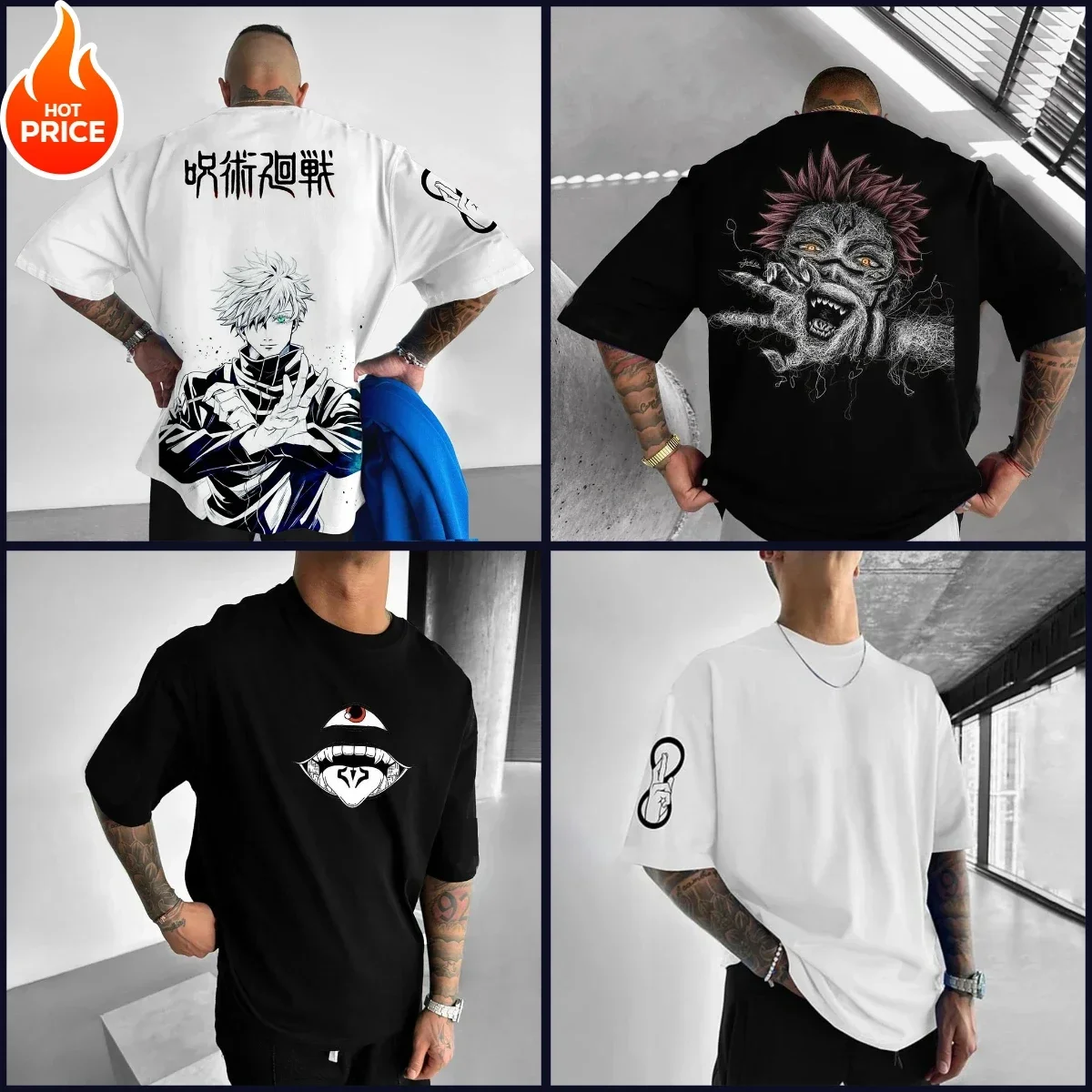 

Men's Tops Anime Characters 3D Printed Short Sleeves Japanese Otaku Kamikaze T-Shirt Anime Couple Tops Street Short Sleeves