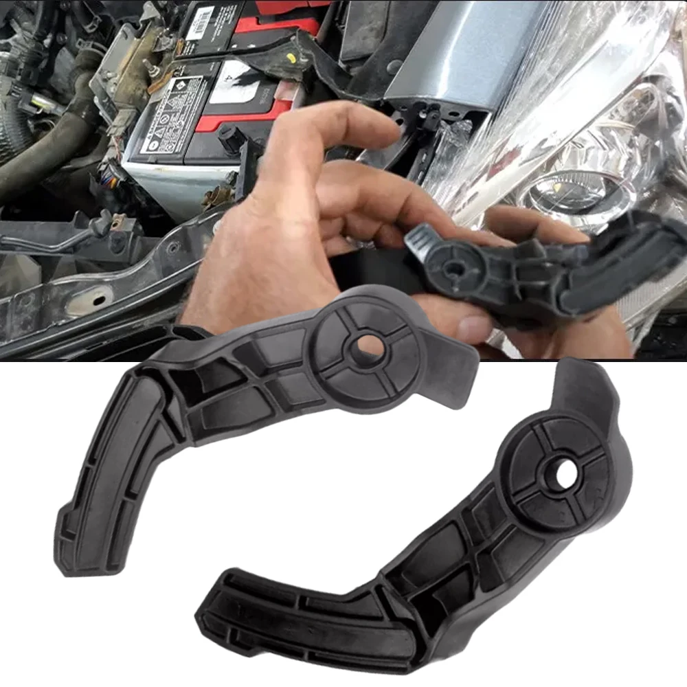 2pcs Front Bumper Bracket Retainer Support Left Right for Nissan Altima 2013-2015 Black Holder Mount 62227-3TA0A 62226-3TA0A