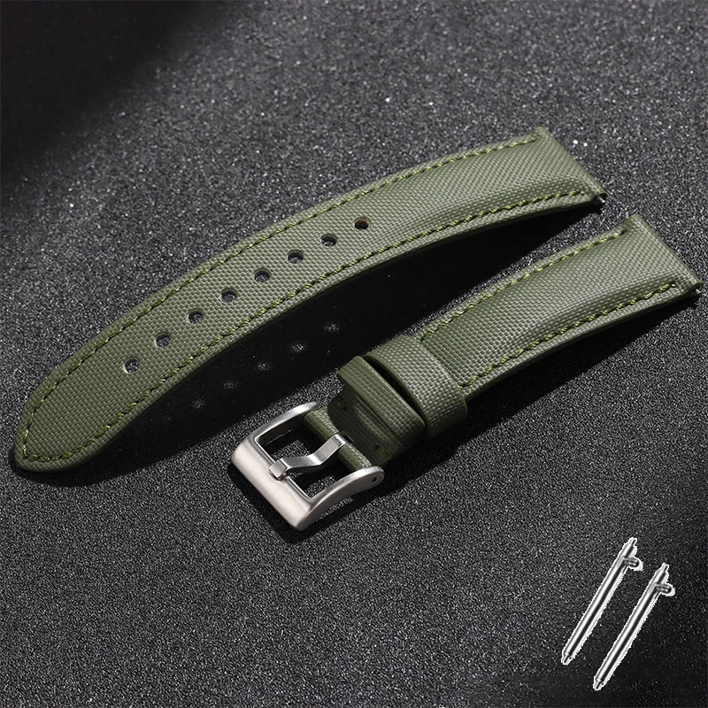20mm 22mm bracelets en tissu voile pour Omega pour Seiko Smartwatch hommes femmes à dégagement rapide bracelet de montre étanche bracelet en tissu ceinture