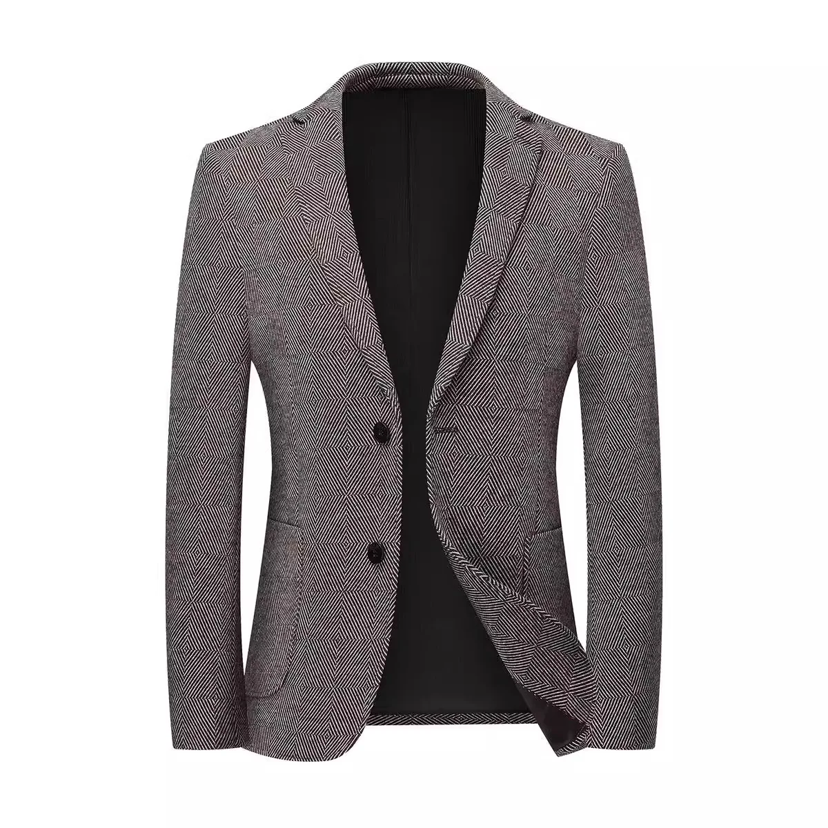 

1-A124 Brand Men's Suit Jacket Men's Autumn and Winter Wool Single Western Light Business Casual Non-iron Suit Men's Dad Suit