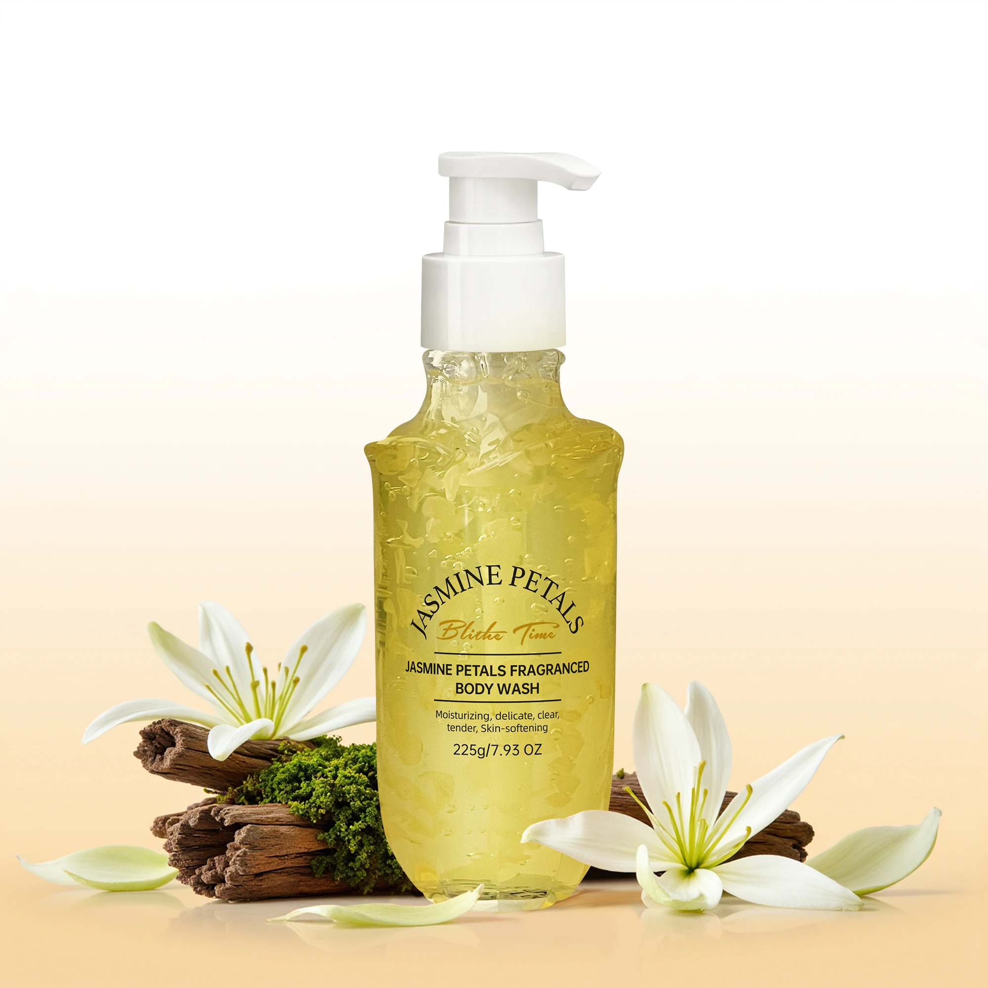 

Лепестки жасмина Bliss: Blithe Time для мытья тела 225 г — интенсивное увлажнение | Стойкий аромат, мягкая, сияющая кожа