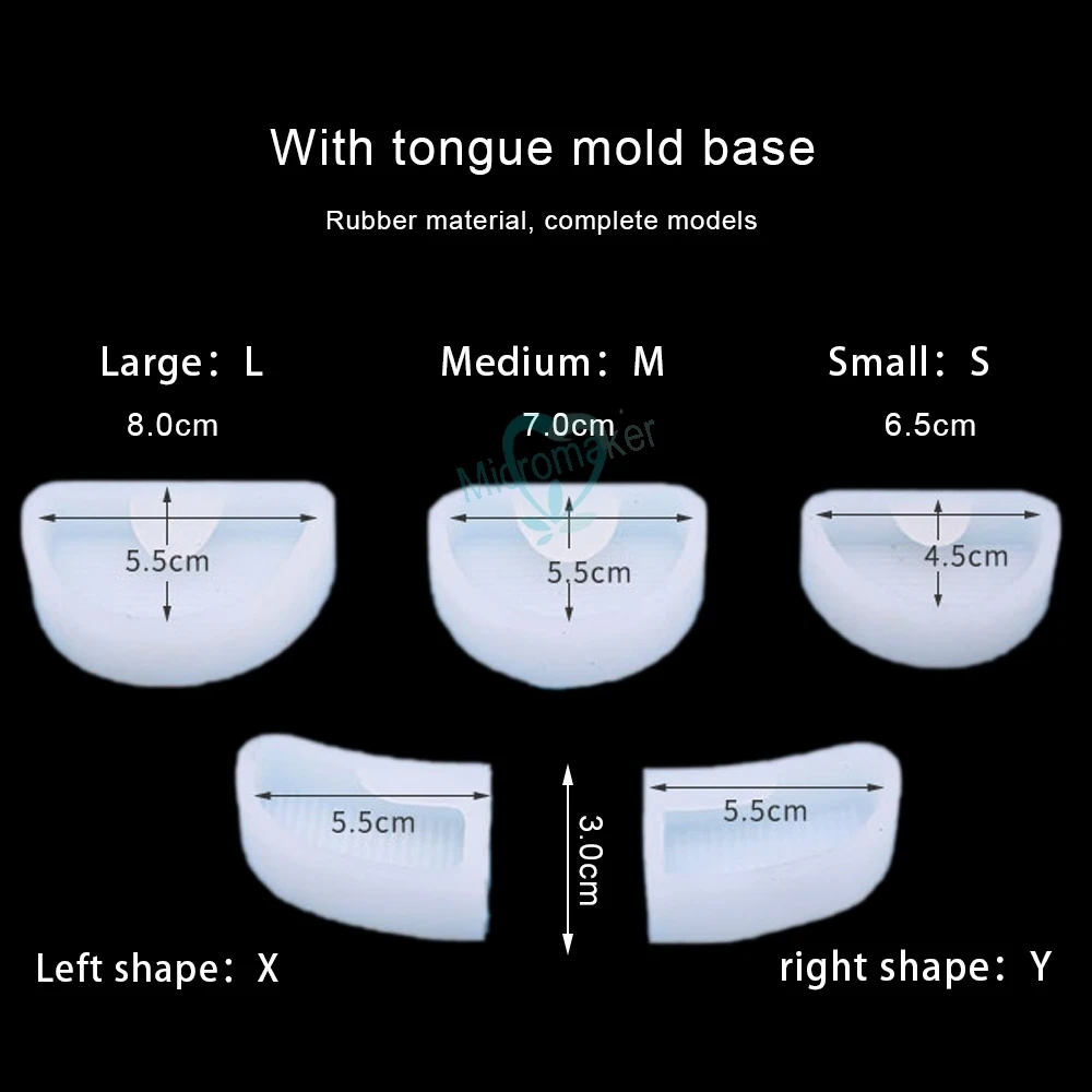 Dental Silicone Plaster Model White Green Rubber Base Mould Former Base Tongue Dental Lab Tools Gypsum Carving