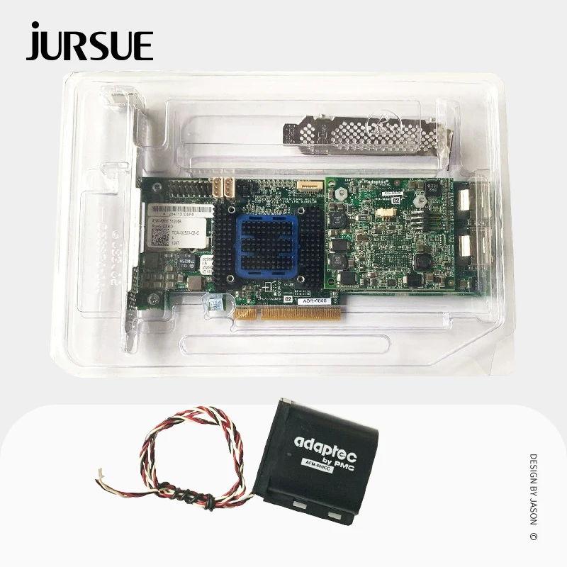 Adaptec ASR-6805 RAID Expander PCI E 2.0 X8 512MB Cache SAS SATA RAID Controller Card JBOD + BBU AFM-600