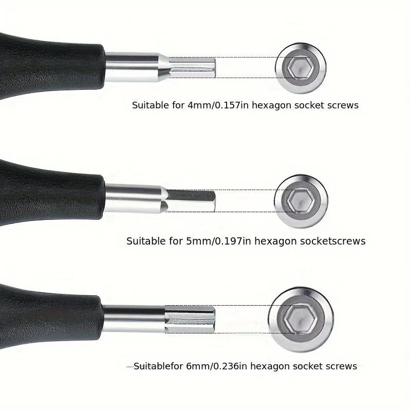 3 Head Y Type Hex Socket Wrench Multi Function Allen Key Mountain Bike Repair Tool Portable Bicycle Maintenance Spanner For Cycl