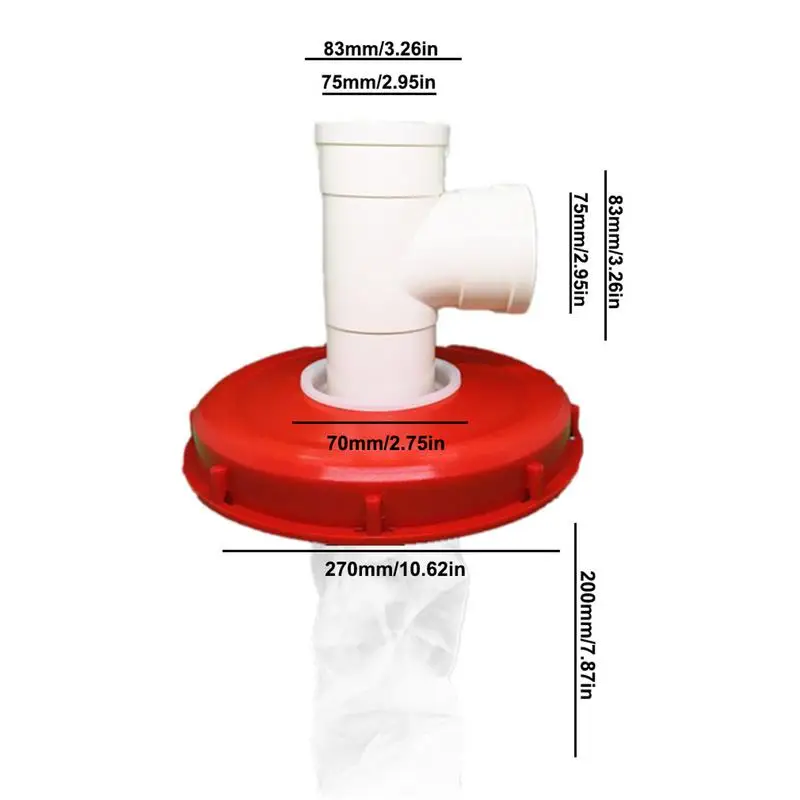 Rain Barrel IBC Tank Filter Cover Nylon Washable Rainwater Tanks For DN75 Cover Built-in Filter Bags Ton Barrel Filter Cover Pad