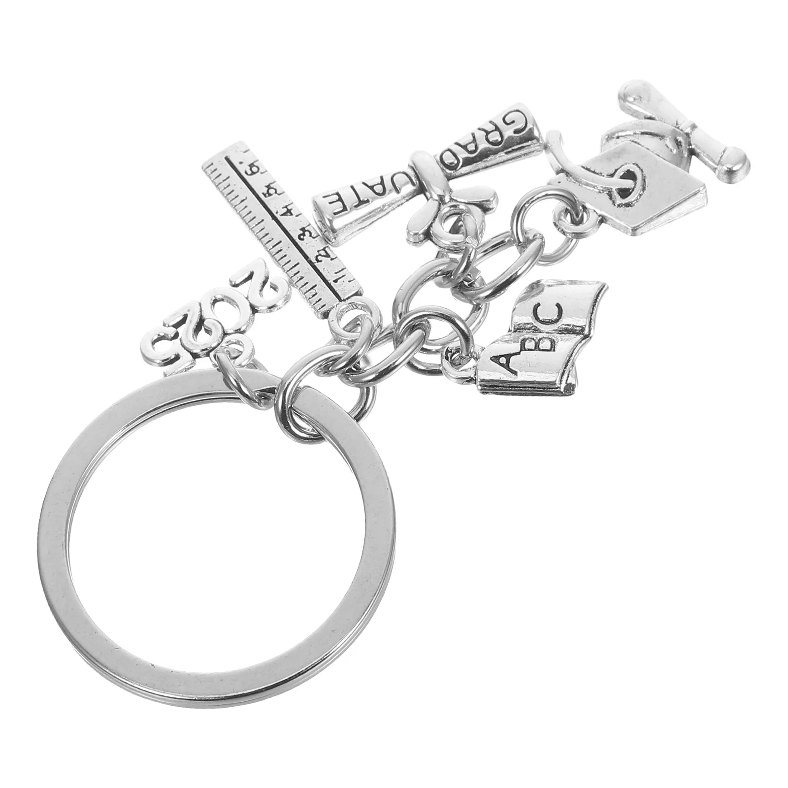 

Graduation Season Keychains Cute College Decorations Silver Bulk Bag Zinc Alloy Keepsake Graduation Favors Stylish Jewelry