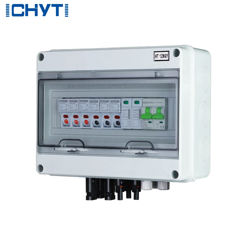 Factory Direct Selling IP65 PV 3in 1out 600v String Solar PV Combiner Box for 3 Strings Solar Panel