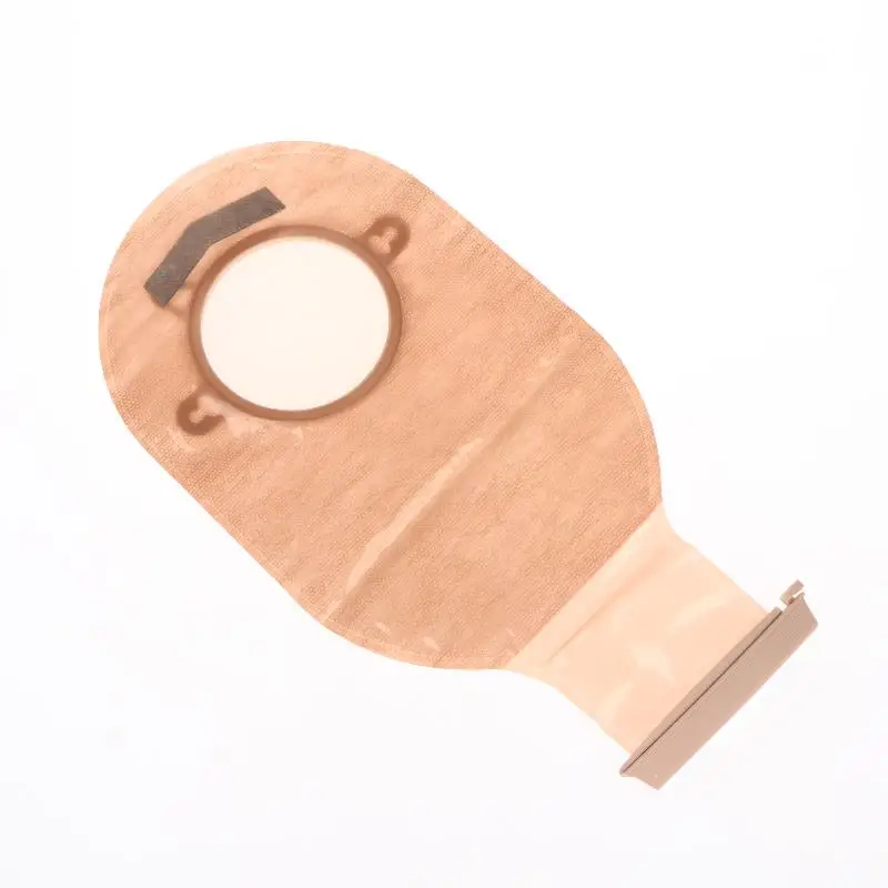 1 Set Two Piece Drainable Pouches Ostomy Supplies Colostomy Bags With Hoop And Look Ileostomy Stoma Care