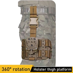 Hunting Holster Thigh Platform, Airgun Drop Thigh Holster Adapter, Hunting Airgun Plate Holder, Airgun Leg Adapter