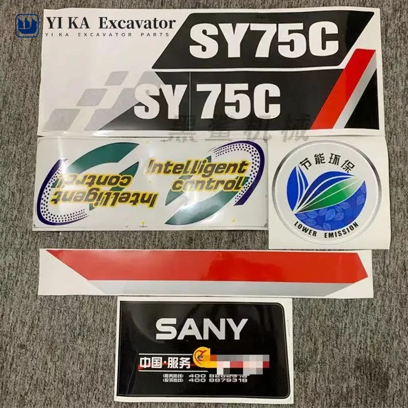 For Sany Sy65/75/85/95c-10/pro/dpc/ace Excavator Big Arm Side Gate Counterweight Whole Car Sticker