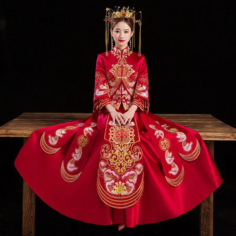 New Chinese-style wedding dress