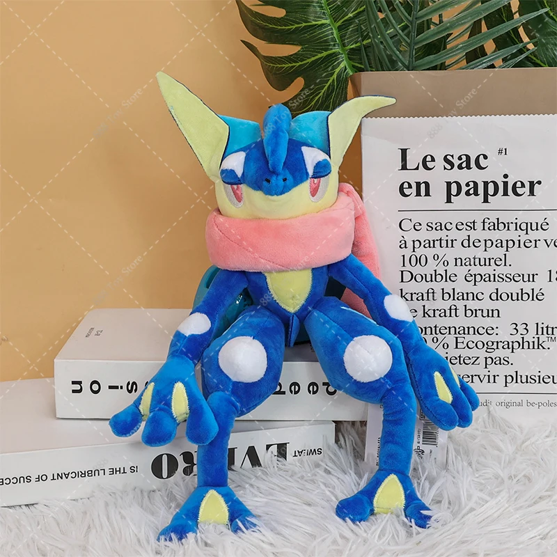 Pokemon Greninja Plush Toys Anime Shiny Greninja Soft Stuffed Standing Animal Doll Collection Ornament Children's Christmas Gift