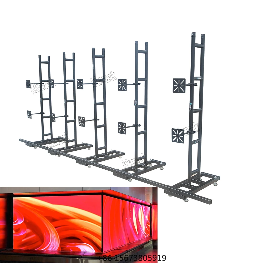 

Система наземной опоры для светодиодных видеоэкранов Kkmark Customization Detachable Black Indoor Video Wall Ground Support System Led Stand