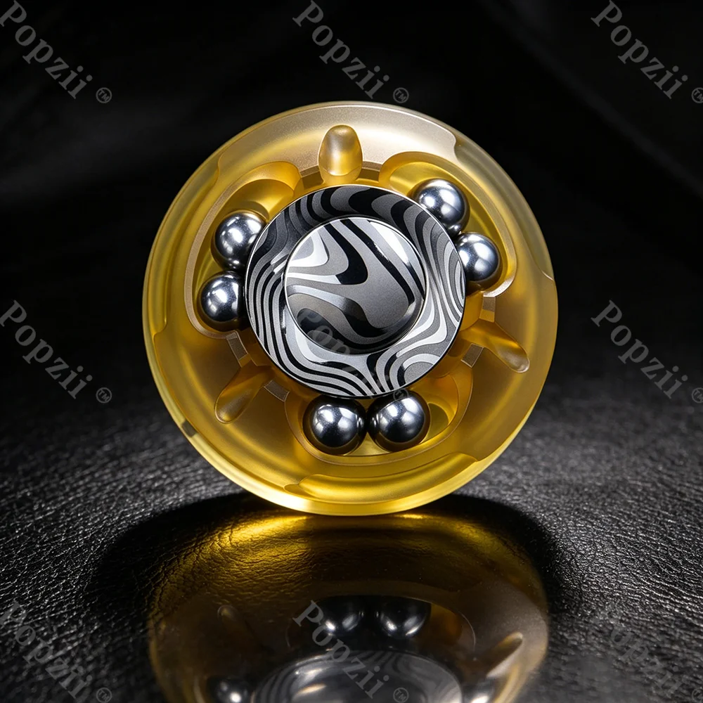 METILIS EDC Thousance Falcon Lite PEI Fidget Spinner Titanium Purple Fidget Toys Adults Stress Relief Toy Original Designs