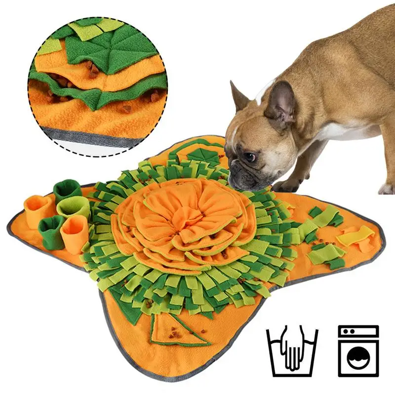 

Pet Dog Snuffe Mat Dog Nosework Pad Feeding Mat Washable Dogs Interactive Feed Pad For Dogs Puppy Pet Sniffing Training Blanket