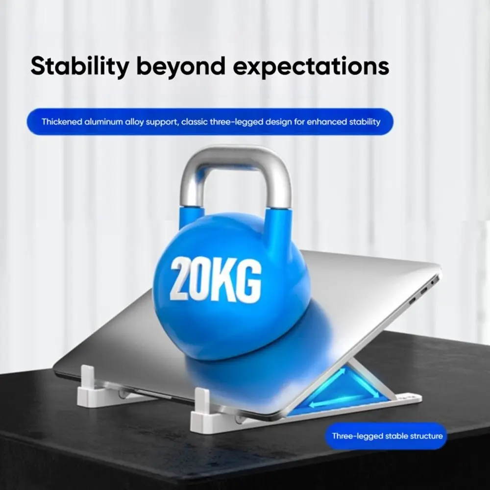 

Foldable Laptop Cooling Stand with Cooling Fan with Phone Holder Desk Tablet Mount Bracket Adjustable Height Laptop Stand Holder