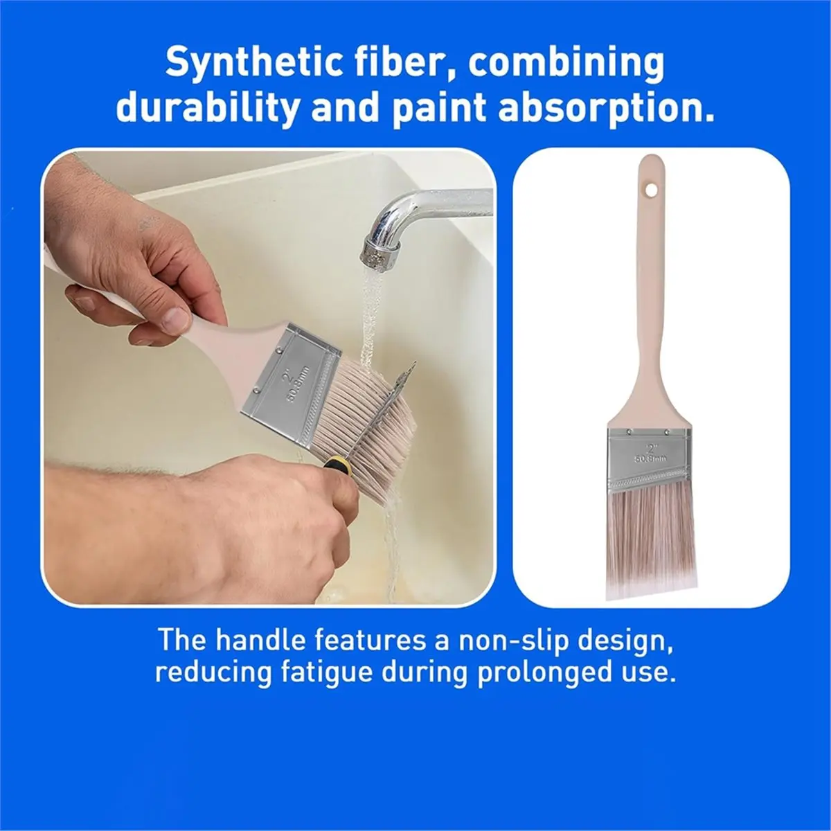 

Кисть для рисования, 2IN кисти для рисования стен и окрашивания ограждений, кисть для каменной кладки с деревянной ручкой (6 упаковок)