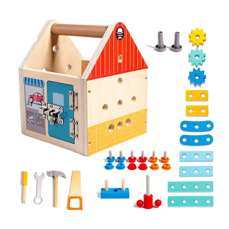 

Children's Toolbox Engineer Simulation Repair Tools Pretend Toy Electric Drill Screwdriver Repair Kit Play House Toys Kids Gift