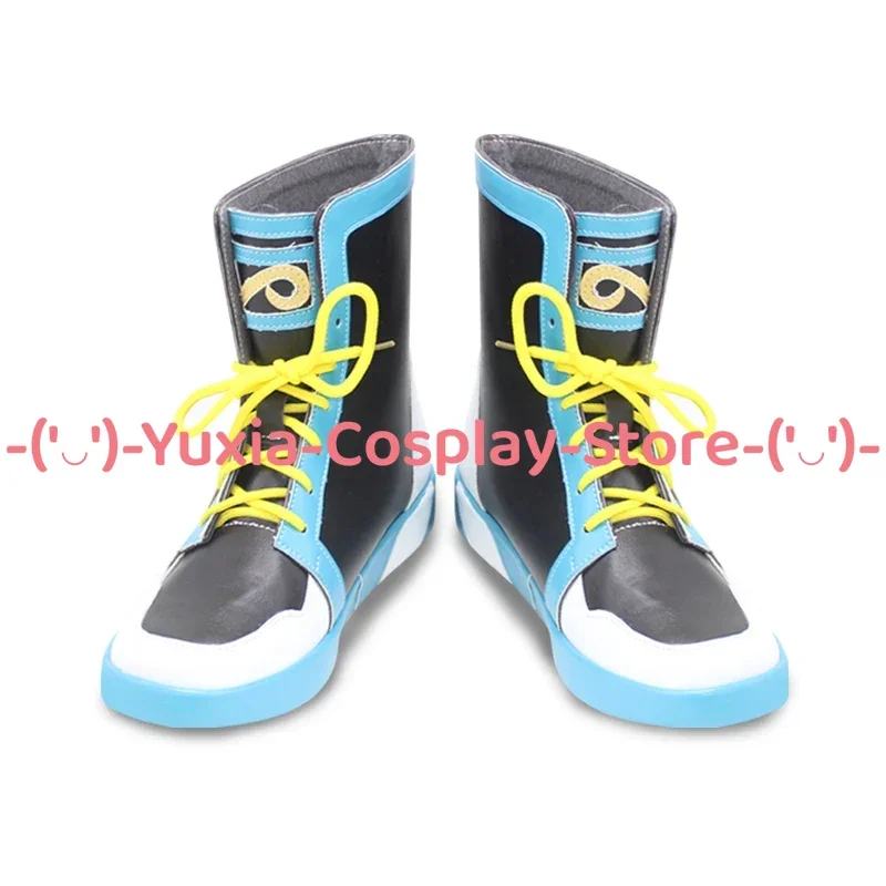 Yuxiacosplay! Project Sekai Shinonome Akito Cosplay Shoes Anime Character Prop PU Leather Boots Halloween Carnival Party Costume