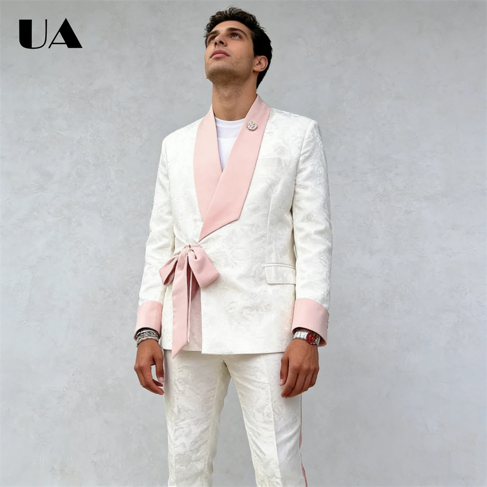 

Paisley Wedding Suit for Groom, Made-to-Order Besstman Suits XXS-7XL Plus Size Men's Party Suit Attire Jacket Pants