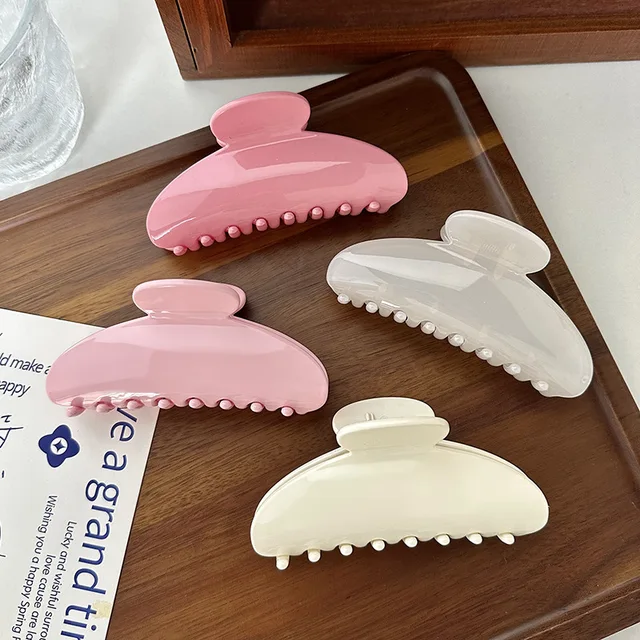 Eleganckie damskie spinki do włosów duże akrylowe spinki do włosów koreańskie modne akcesoria do włosów dla dziewczynek Barrettes spinki do włosów nakrycia głowy
