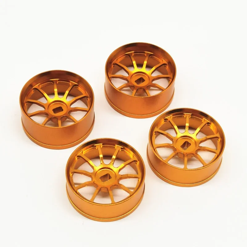 4pcs/set Aluminium Alloy 22MM Wheel Hub for KYOSHO MINI-Z 1/28 Wltoys HGD1 HGV1 XRX RC Car Upgrade Parts Universal