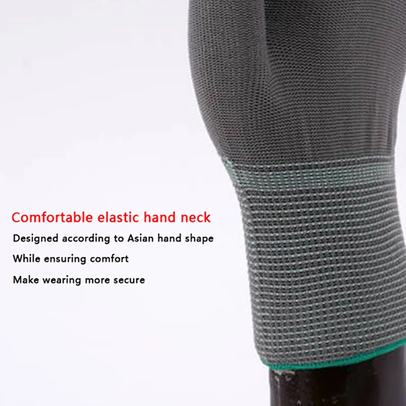 قفازات العمل المطلية بالنايلون ، قفازات مقاومة للغبار مضادة للساكنة للأماكن الخارجية ، تهوية مضادة للساكنة ، قفازات صناعية محددة ، جودة عالية ، زوج واحد