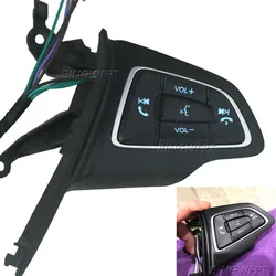 Car steering wheel music bluetooth button For Ford Focus MK3 2015 2016 2017 For Kuga 2017 Steering Wheel Multifunction Buttons