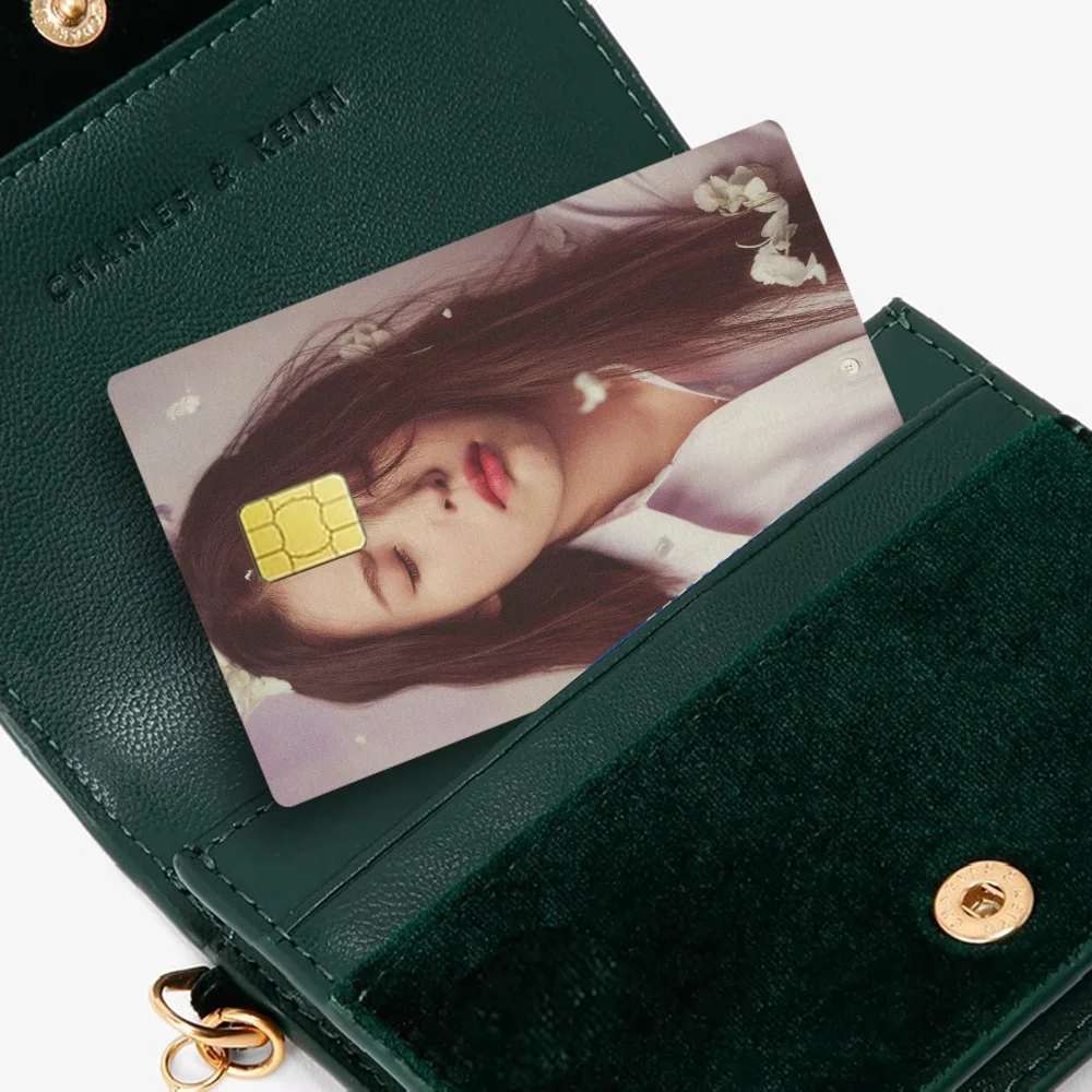 Korean Singer Lee Ji Eun IU Anmie Sticker Film Skin Cover For Credit Card Debit Bank Card Front