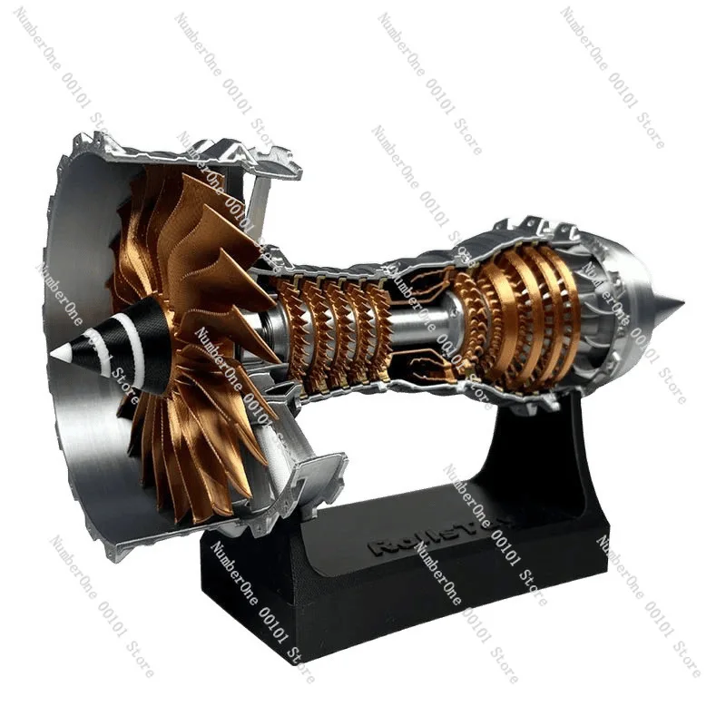 Aviation turbofan engine model electric handmade aircraft engine ornament