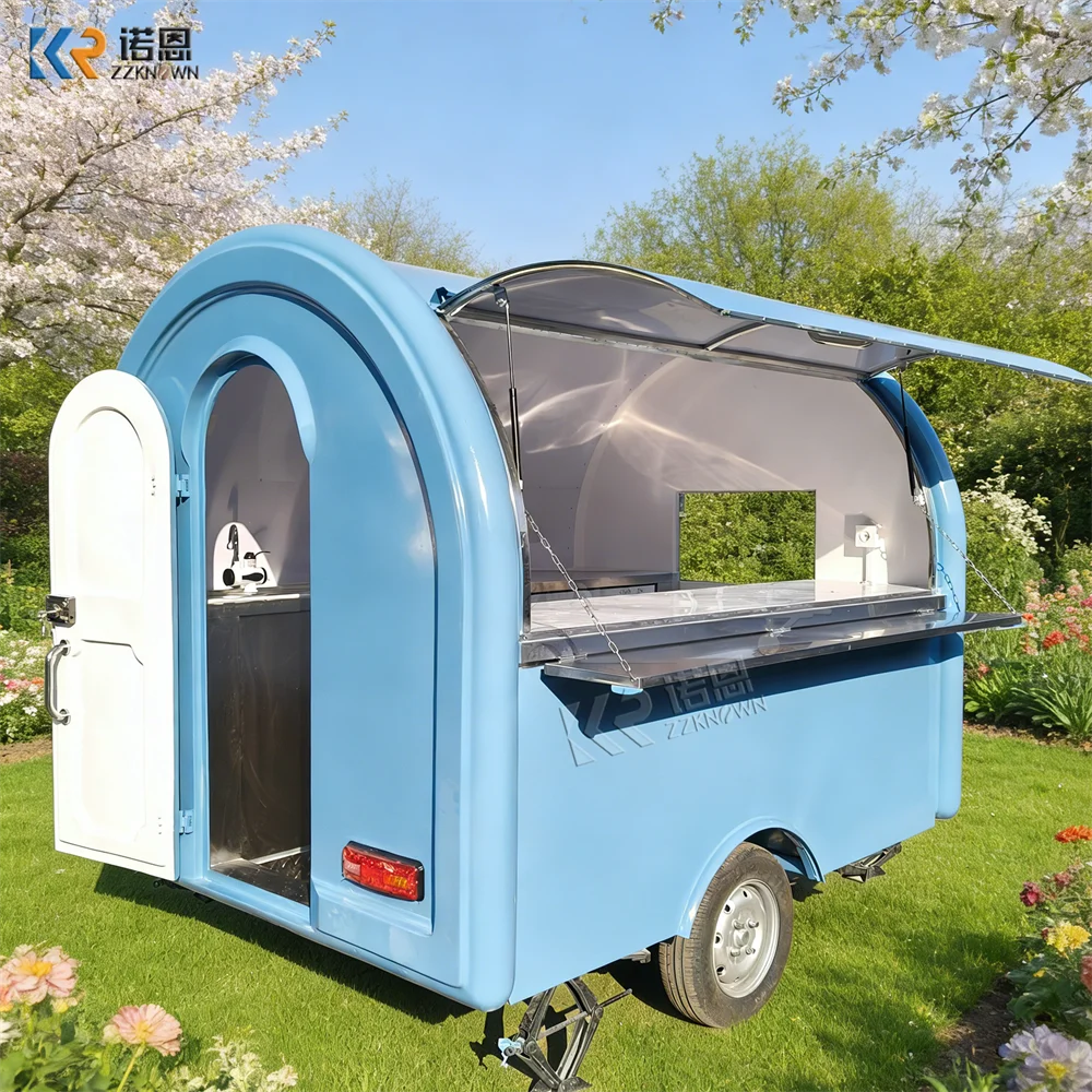 

Customized Mobile Kitchen Trailer Street Foodtruck Ice Cream Coffee Kiosk Outdoor Street Use Food Truck Fully Equipped