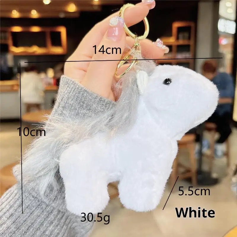 أفخم زودياك الحصان المفاتيح سحر الهدايا لمفتاح وحقائب للنساء حقيبة لطيفة سيارة الحيوان قلادة كيرينغ ديكور هدية