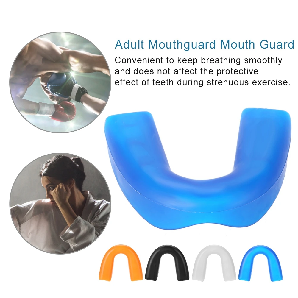 1Pcs Sport Mouth Guard Teeth Protector Adults Mouthguard Tooth Brace Teeth Protector For Exercise Karate Boxing Protection Tool