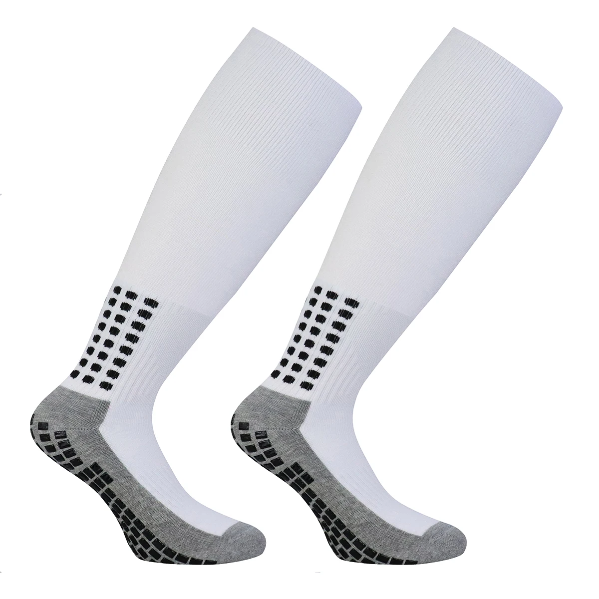 ANTI SLIP Football Socks Mid Calf Non Slip Silicone Bottom Soccer Socks Mens Mid Calf Cycling Sports Socks