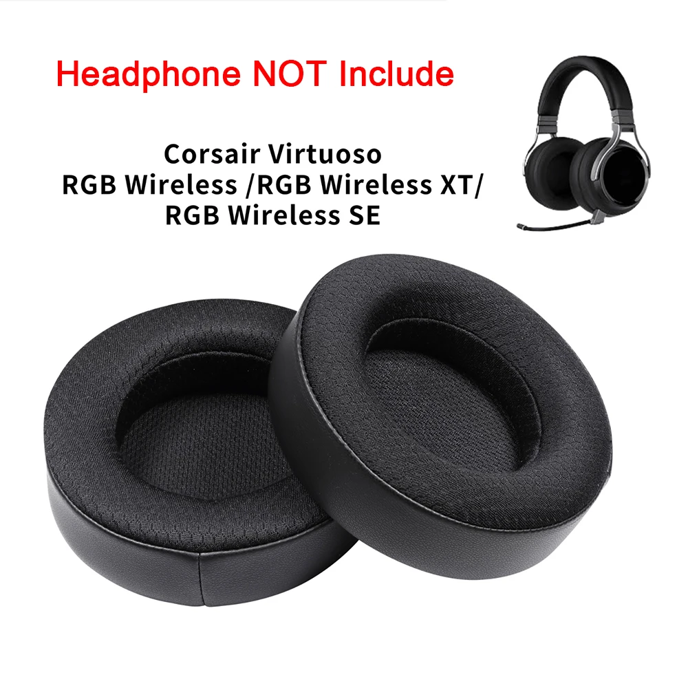 코르세어 버츄오소 RGB 무선 / RGB 무선 XT / RGB 무선 SE 헤드밴드 이어패드 교체용 이어패드 및 헤드밴드 쿠션