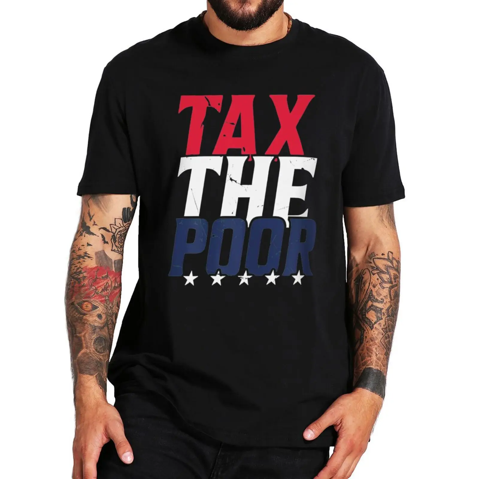 Mens casual tees top Tax The Poor T Shirt Sarcastic Memes Trend Retro Short Sleeve Cotton Unisex O-neck Summer  T-shirts