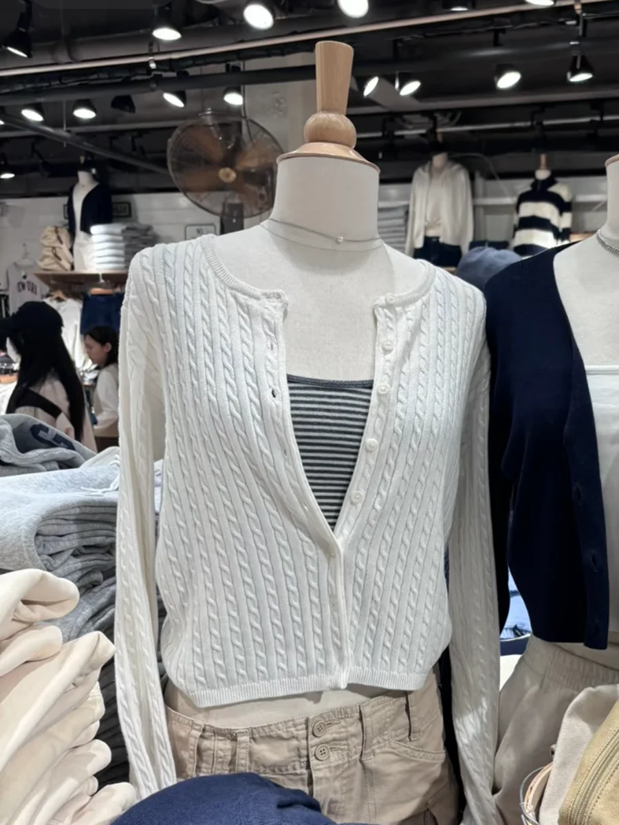 الصلبة الملتوية زهرة سترة سترة المرأة الخريف س الرقبة واحدة الصدر طويلة الأكمام نمط Preppy الحلو متماسكة البلوز ملابس خارجية