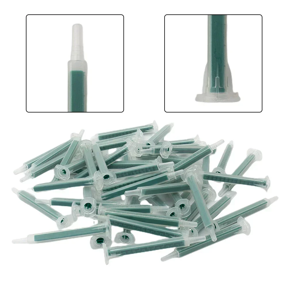 50 Pieces 2K Mixing Tips Mixer Nozzles Mixer Tips Static Mixer Resina Epoxi Epoxy Resin Epoxy Mixing Tips Length 83mm
