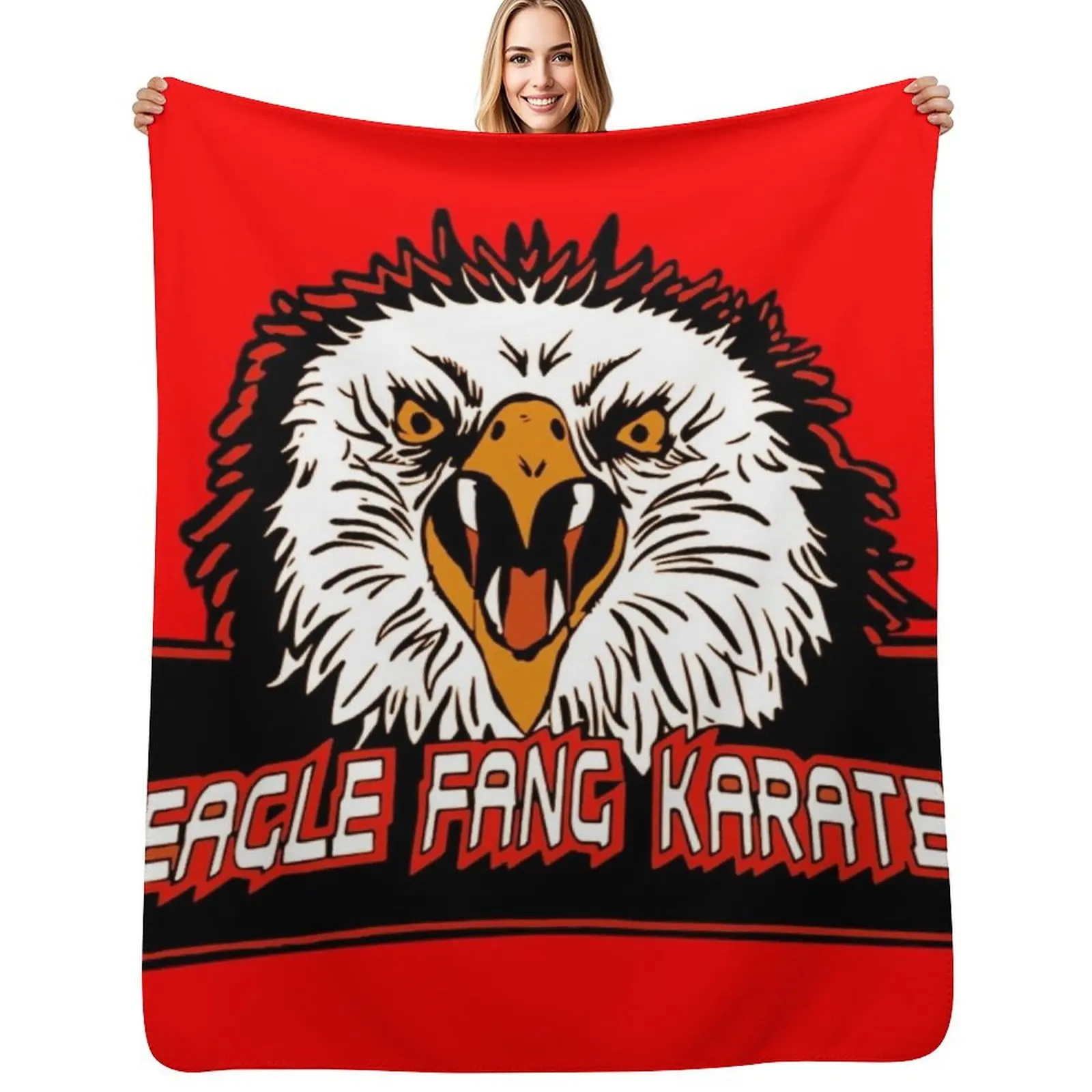 Eagle Fang Karate 3 Throw Blanket Weighted warm for winter bed plaid Cute Plaid Vintage Soft Beds Blankets
