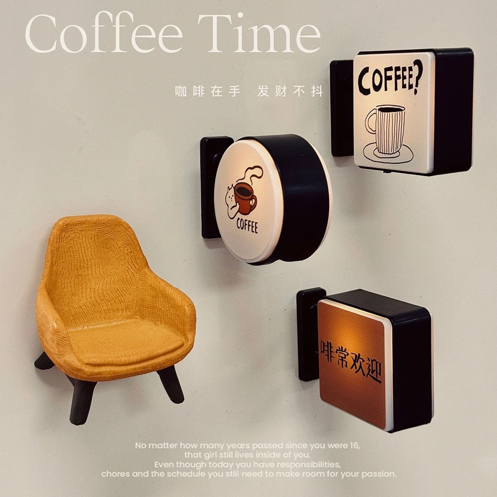 Mini-Leuchtkasten Kühlschrankmagnet Kaffee Japanisches Kreatives Tourismus-Souvenir Magnetischer Leuchtender Lichtkasten Heimdekoration Geschenk – Detail 5
