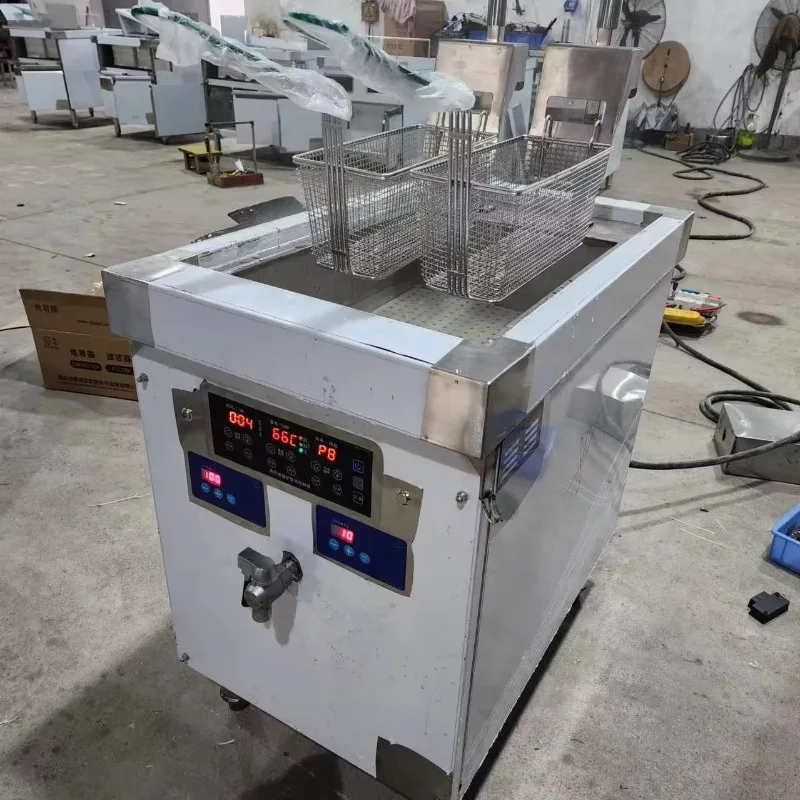 

High power 12KW automatic double induction, fryer, stainless steel durable catering equipment