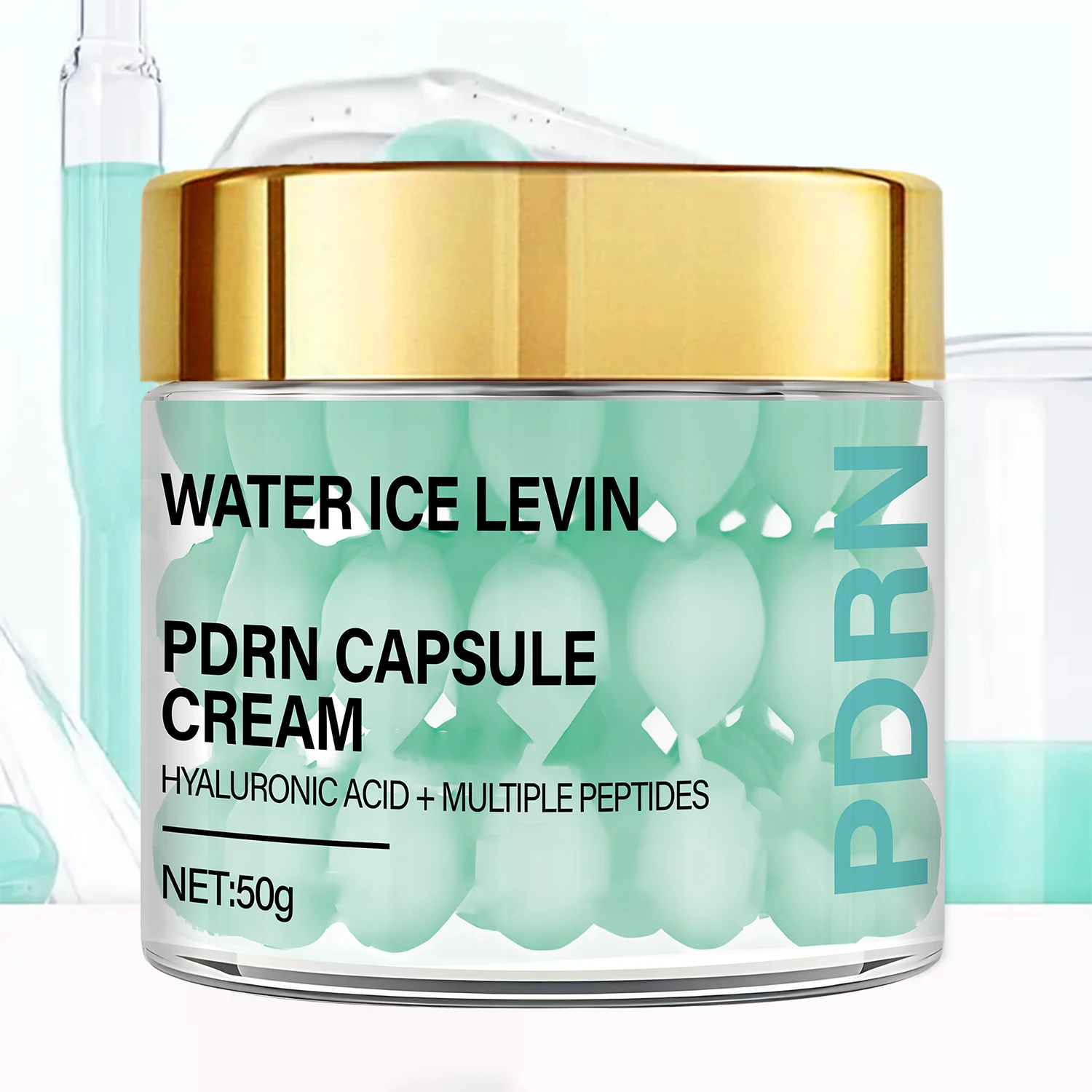 Crema cápsula PDRN con ácido hialurónico y péptidos múltiples, hidrata y nutre para una piel más suave y segura