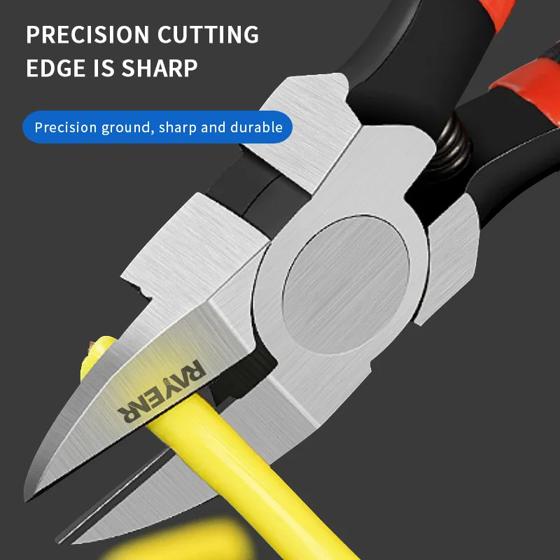 Industrial diagonal pliers CR-V plastic pliers jewelry wire and cable cutter cutting side scissors tools