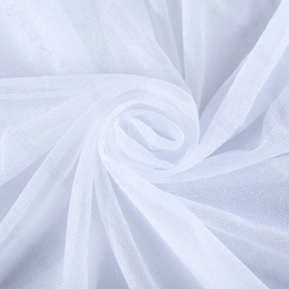 1/2Pcs White Wedding Backdrop Curtain Draping Fabric 19ft White Arch Drape for Bridal Shower Birthday Wedding Backdrop Decoratio