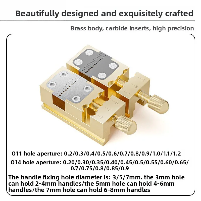 Precision Brass Watch Bench Vise Professional Crow Pinion Roller Holder for Watch Repair Fixing Tool  Balance Wheel Pointer Tube