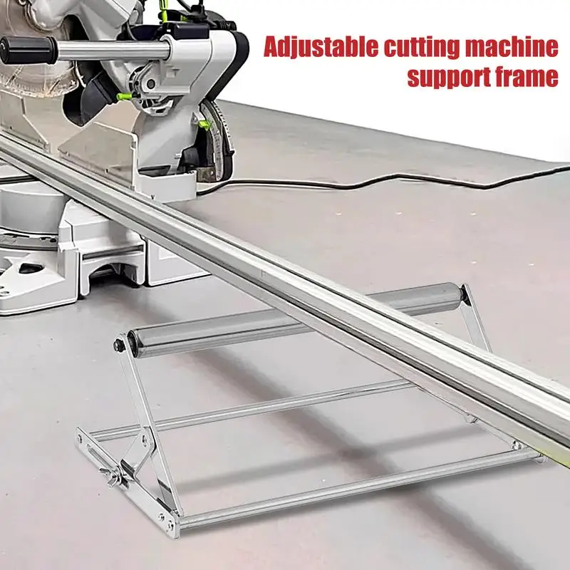 Cutting Machine Work Support Stand Height Adjustable Stainless Steel Saw Table Rustproof Foldable Cutting Machine Attachment