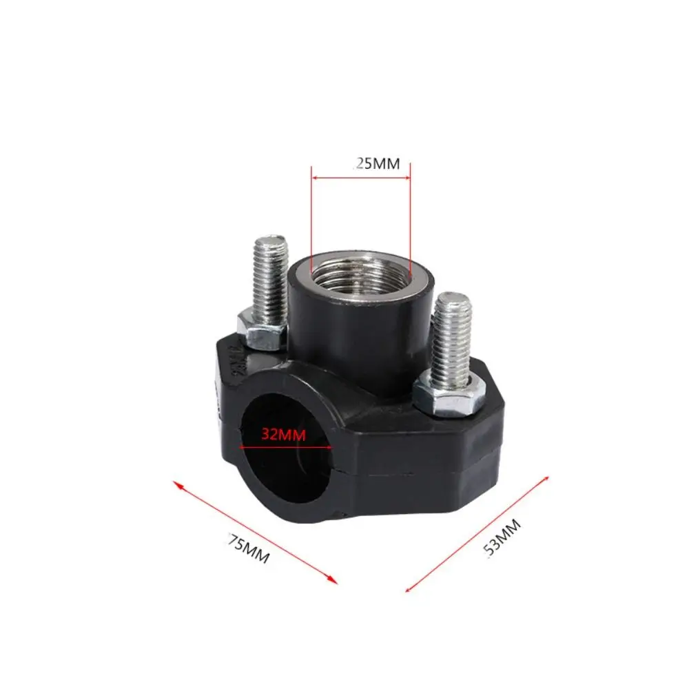 Professional Female Thread PE Water Pipe Connector Repairing Durable Pipe Clamp Leak-Proof Tee Connectors Garden